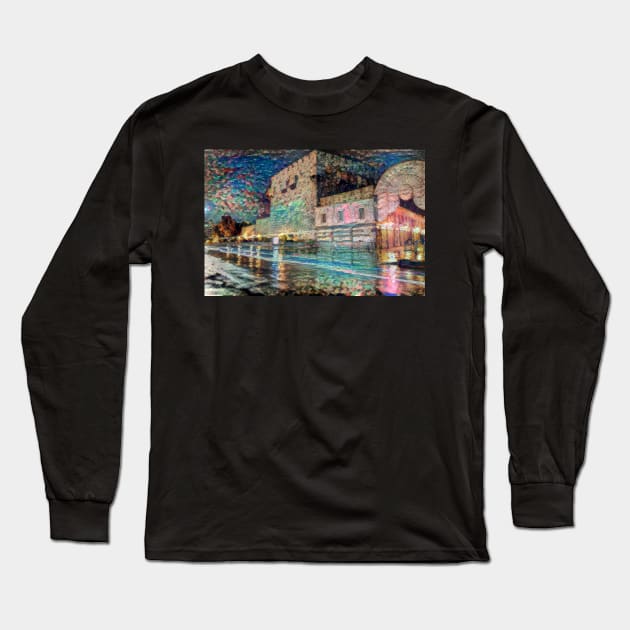 Damascus Castle - Magi Style Long Sleeve T-Shirt by Homsalgia